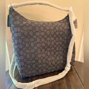 New Coach Black/Smoke large handbag